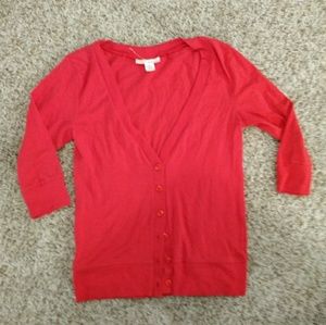 Derek hearts candy colored cardigan Jr size L